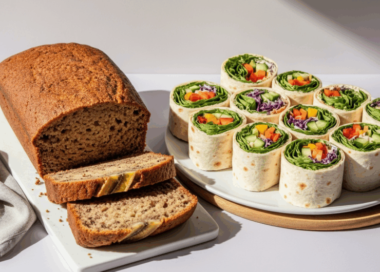 Banana Bread & Assorted Healthy Wraps